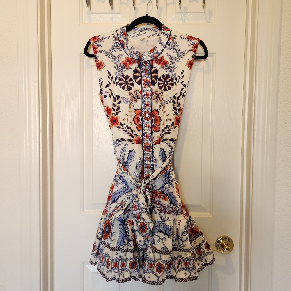 Floral Sleeveless Dress - Multicolor